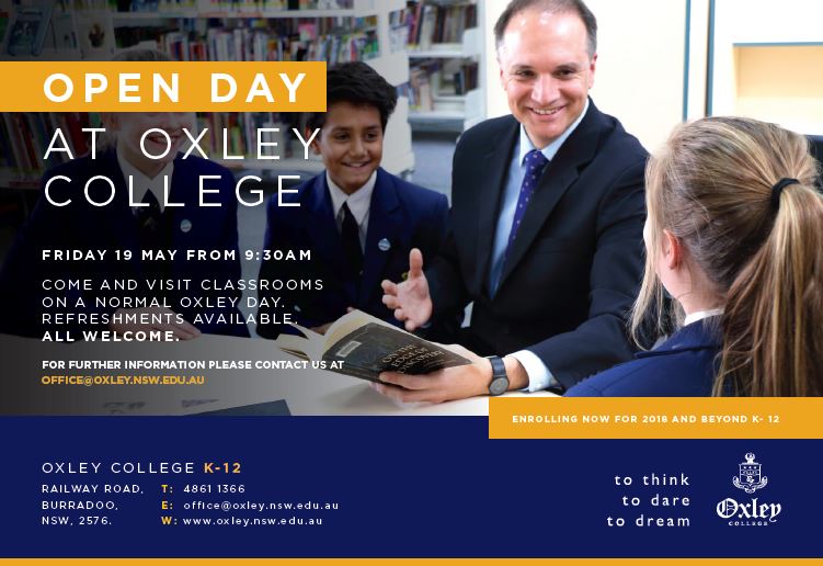 Open Day May 19